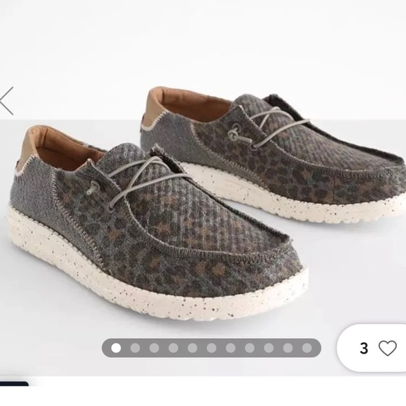 Hey Dude Shoes - Womens Hey Dude shoes from Buckle leopard print, size 6
